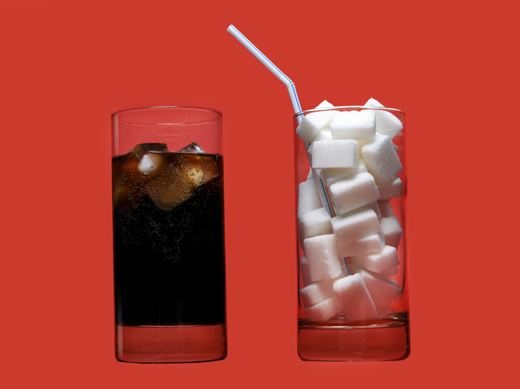 可口可乐和糖的比较